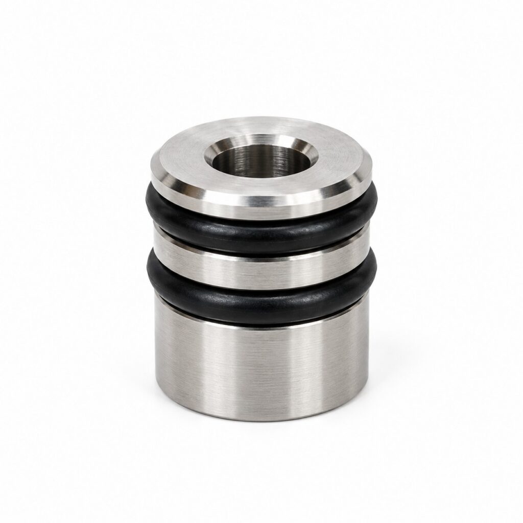 Bespoke stainless plug with O-ring seals